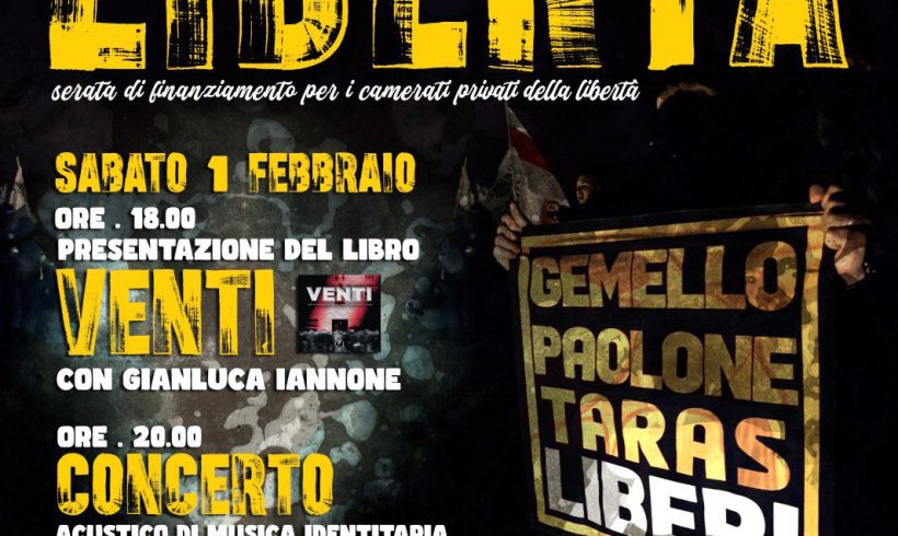 Presentazione libro “Venti” e concerto a Napoli Presentazione libro “Venti” e concerto a Napoli