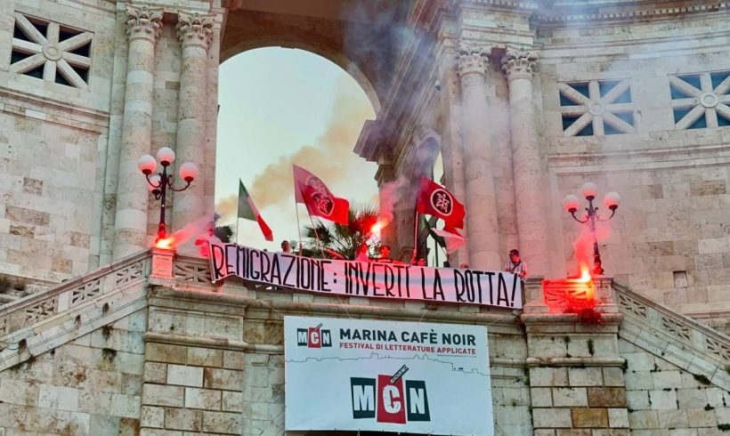 Cagliari, blitz per la Remigrazione