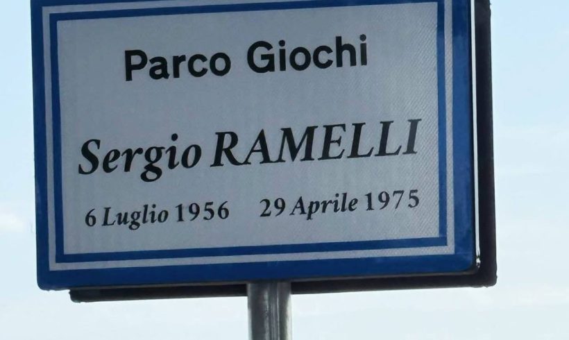 Inaugurato il primo Parco a Sergio Ramelli del Piemonte