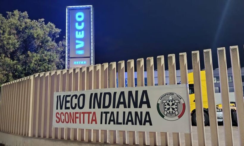 “IVECO INDIANA, SCONFITTA ITALIANA”: STRISCIONI IN TUTTA ITALIA CONTRO LA CESSIONE A TATA